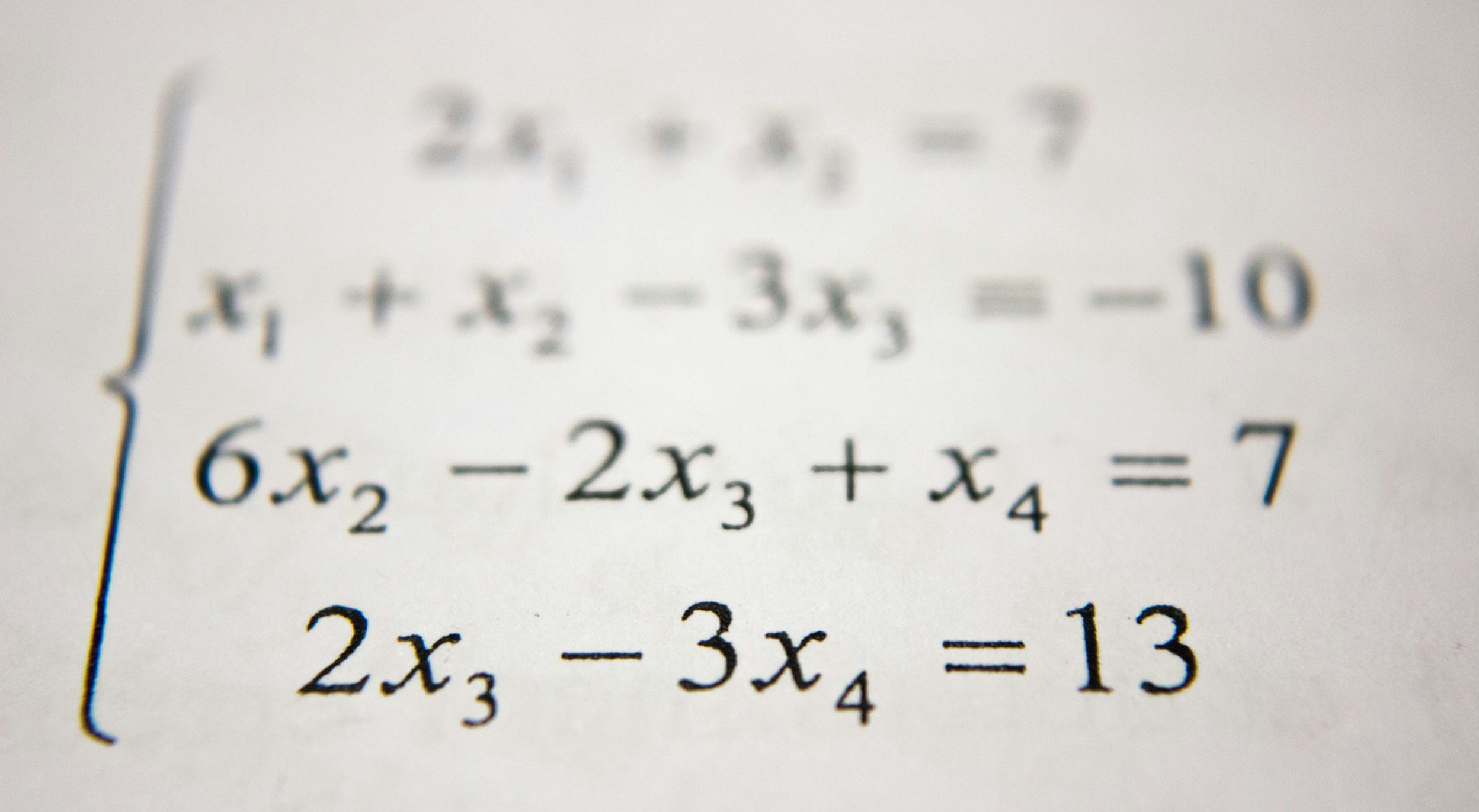 Mathematical equations